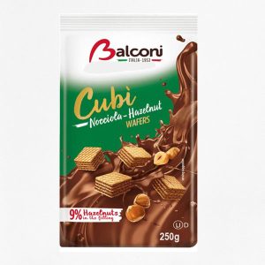 Balconi Wafers Cubi Hazelnut
